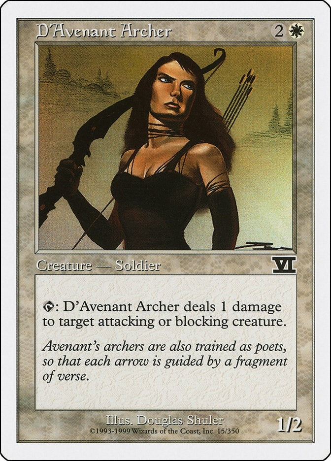 Image for D'Avenant Archer (15) [Classic Sixth Edition] - Magic: The Gathering