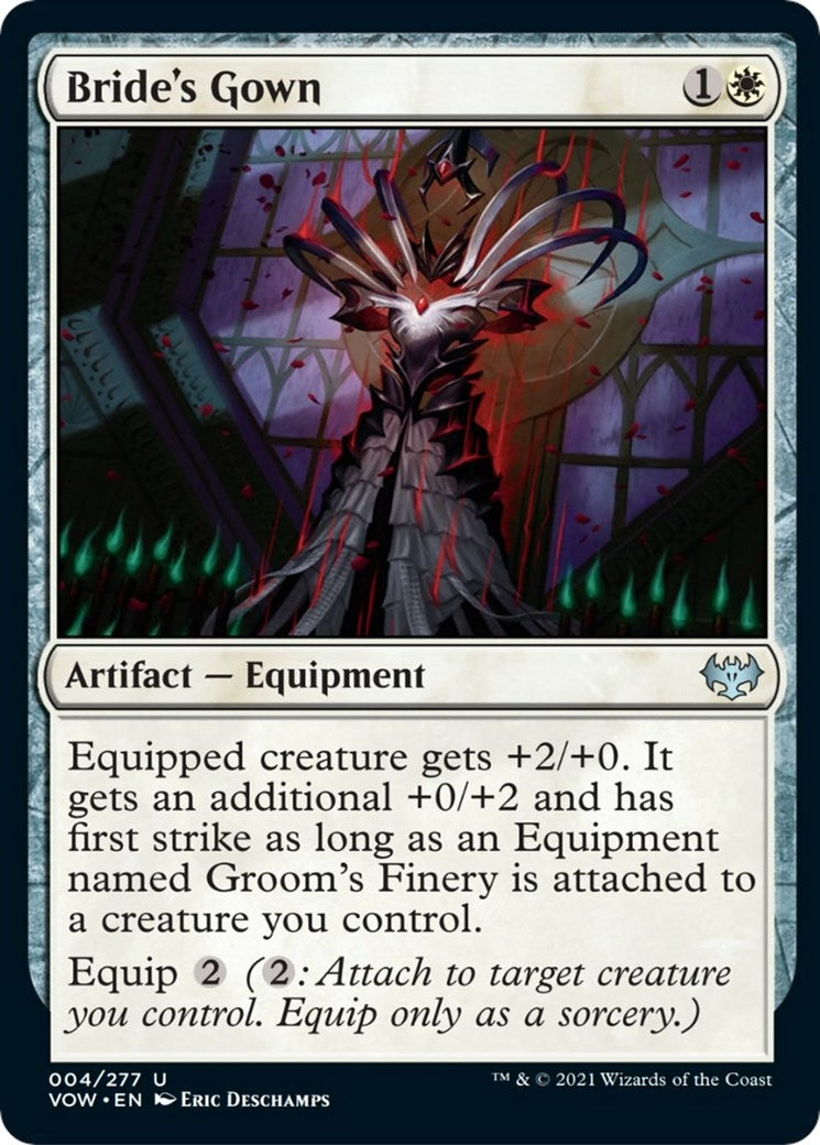 Image for Bride's Gown (4) [Innistrad: Crimson Vow] - Magic: The Gathering
