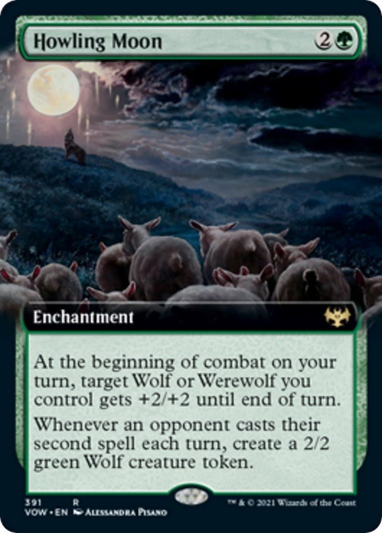 Image for Howling Moon (Extended Art) (391) [Innistrad: Crimson Vow] - Magic: The Gathering