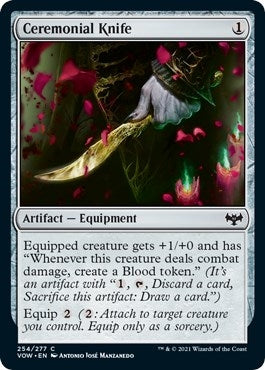 Image for Ceremonial Knife (254) [Innistrad: Crimson Vow] - Magic: The Gathering