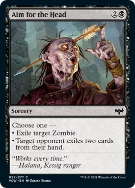 Image for Aim for the Head (92) [Innistrad: Crimson Vow] - Magic: The Gathering