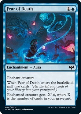 Image for Fear of Death (59) [Innistrad: Crimson Vow] - Magic: The Gathering