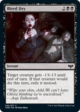 Image for Bleed Dry (94) [Innistrad: Crimson Vow] - Magic: The Gathering