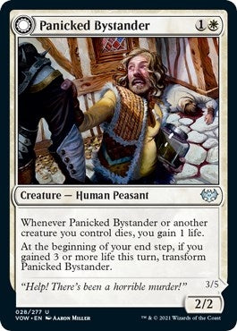 Image for Panicked Bystander (28) [Innistrad: Crimson Vow] - Magic: The Gathering