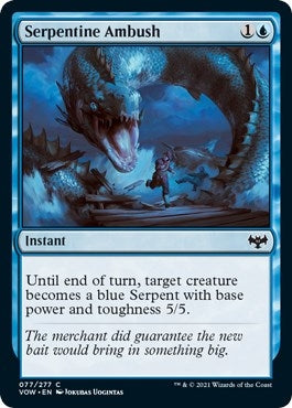 Image for Serpentine Ambush (77) [Innistrad: Crimson Vow] - Magic: The Gathering