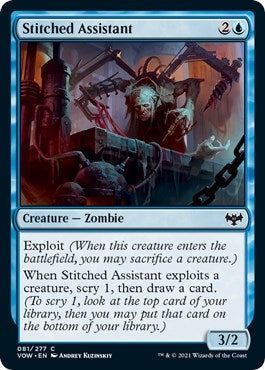 Image for Stitched Assistant (81) [Innistrad: Crimson Vow] - Magic: The Gathering