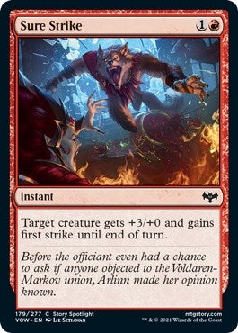 Image for Sure Strike (179) [Innistrad: Crimson Vow] - Magic: The Gathering