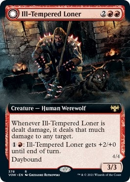 Ill-Tempered Loner (Extended Art) (378) [Innistrad: Crimson Vow]