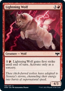 Image for Lightning Wolf (168) [Innistrad: Crimson Vow] - Magic: The Gathering