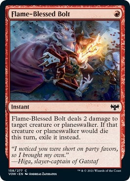 Image for Flame-Blessed Bolt (158) [Innistrad: Crimson Vow] - Magic: The Gathering