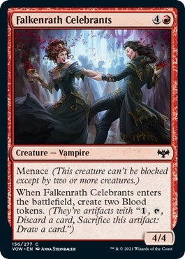 Image for Falkenrath Celebrants (156) [Innistrad: Crimson Vow] - Magic: The Gathering