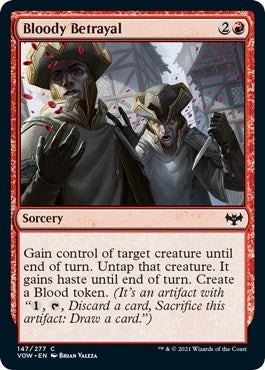 Image for Bloody Betrayal (147) [Innistrad: Crimson Vow] - Magic: The Gathering