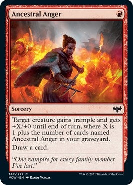 Image for Ancestral Anger (142) [Innistrad: Crimson Vow] - Magic: The Gathering