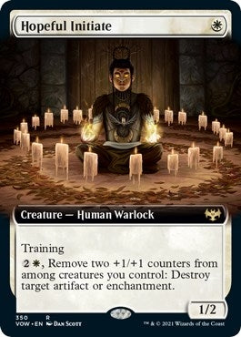 Image for Hopeful Initiate (Extended Art) (350) [Innistrad: Crimson Vow] - Magic: The Gathering