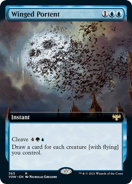 Image for Winged Portent (Extended Art) (365) [Innistrad: Crimson Vow] - Magic: The Gathering