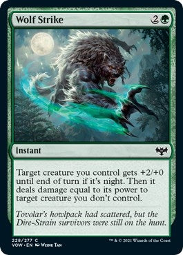 Image for Wolf Strike (228) [Innistrad: Crimson Vow] - Magic: The Gathering