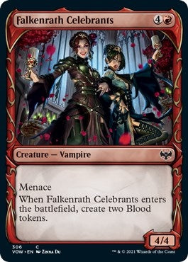 Image for Falkenrath Celebrants (Showcase) (306) [Innistrad: Crimson Vow] - Magic: The Gathering
