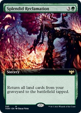 Image for Splendid Reclamation (Extended Art) (393) [Innistrad: Crimson Vow] - Magic: The Gathering