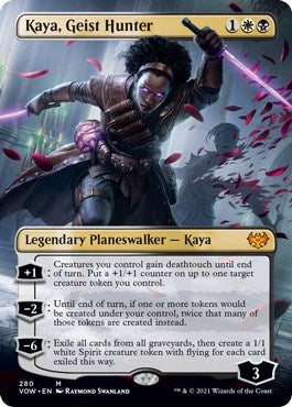 Kaya, Geist Hunter (Borderless) (280) [Innistrad: Crimson Vow]