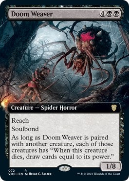 Image for Doom Weaver (Extended Art) (72) [Innistrad: Crimson Vow] - Magic: The Gathering