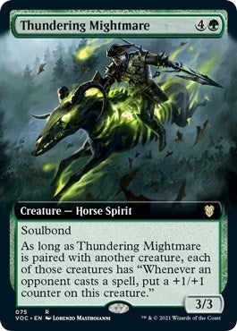 Image for Thundering Mightmare (Extended Art) (75) [Innistrad: Crimson Vow] - Magic: The Gathering