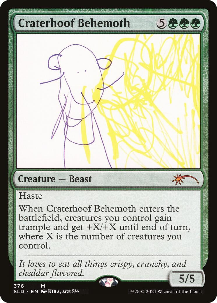 Image for Craterhoof Behemoth (376) (376) [Secret Lair Drop Series] - Magic: The Gathering