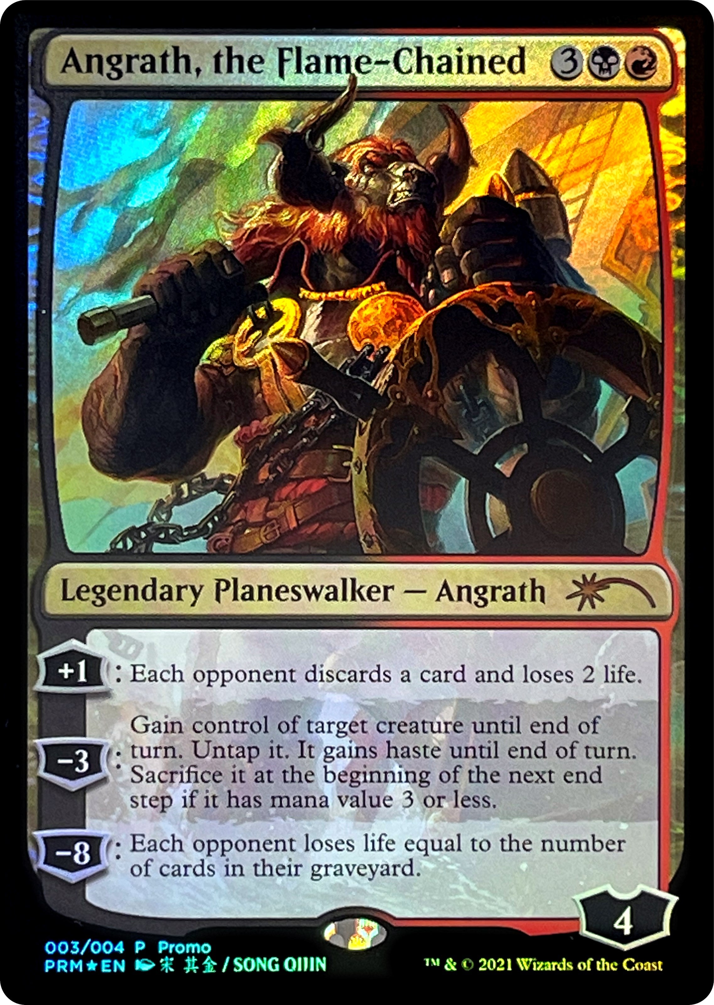 Image for Angrath, the Flame-Chained (3) [Unique and Miscellaneous Promos] - Magic: The Gathering