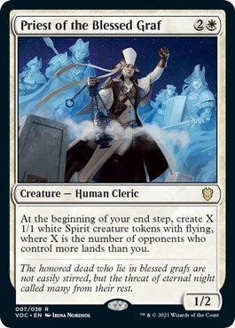 Image for Priest of the Blessed Graf (7) [Innistrad: Crimson Vow] - Magic: The Gathering