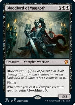 Image for Bloodlord of Vaasgoth (121) [Innistrad: Crimson Vow] - Magic: The Gathering