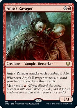 Image for Anje's Ravager (141) [Innistrad: Crimson Vow] - Magic: The Gathering
