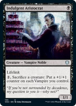 Image for Indulgent Aristocrat (130) [Innistrad: Crimson Vow] - Magic: The Gathering