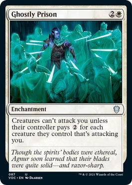 Image for Ghostly Prison (87) [Innistrad: Crimson Vow] - Magic: The Gathering