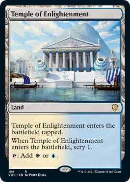 Temple of Enlightenment (185) [Commander: Innistrad: Crimson Vow]