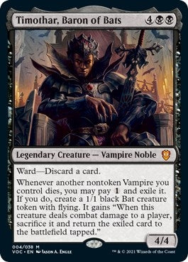 Image for Timothar, Baron of Bats (4) [Innistrad: Crimson Vow] - Magic: The Gathering