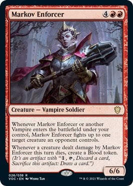 Image for Markov Enforcer (26) [Innistrad: Crimson Vow] - Magic: The Gathering