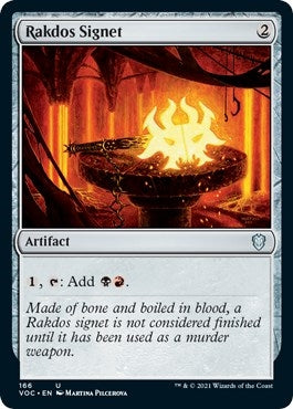 Image for Rakdos Signet (166) [Innistrad: Crimson Vow] - Magic: The Gathering