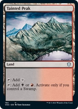Image for Tainted Peak (184) [Innistrad: Crimson Vow] - Magic: The Gathering