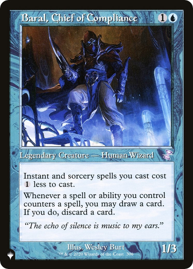 Image for Baral, Chief of Compliance (306/289) [The List Reprints] - Magic: The Gathering