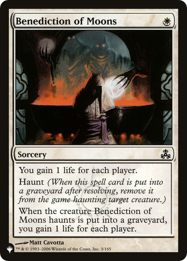 Image for Benediction of Moons (3/165) [The List Reprints] - Magic: The Gathering