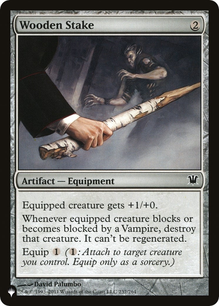 Image for Wooden Stake (237/264) [The List Reprints] - Magic: The Gathering