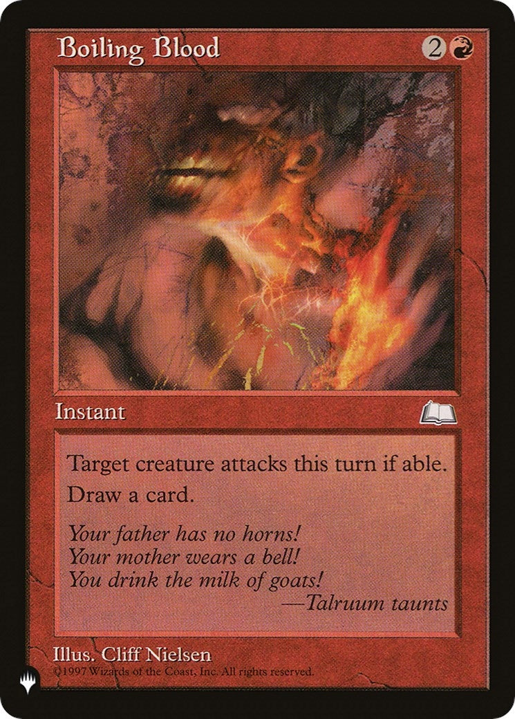 Image for Boiling Blood [The List Reprints] - Magic: The Gathering