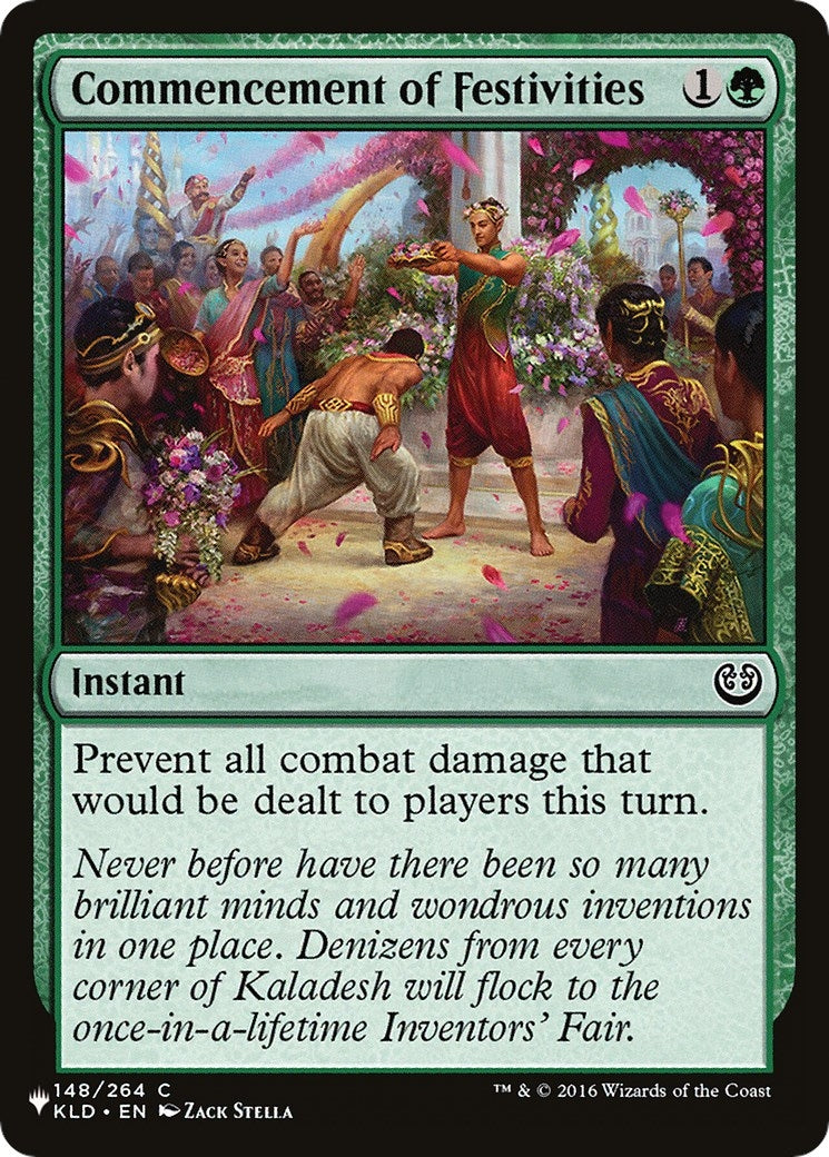 Image for Commencement of Festivities (148/264) [The List Reprints] - Magic: The Gathering