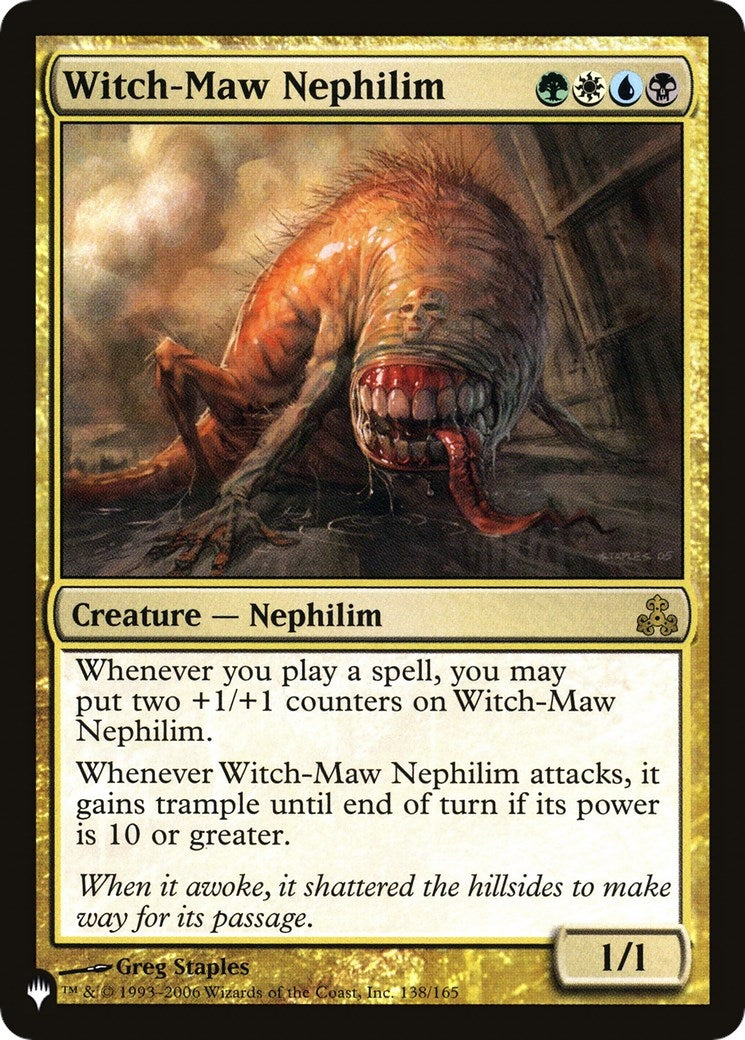 Image for Witch-Maw Nephilim (138/165) [The List Reprints] - Magic: The Gathering