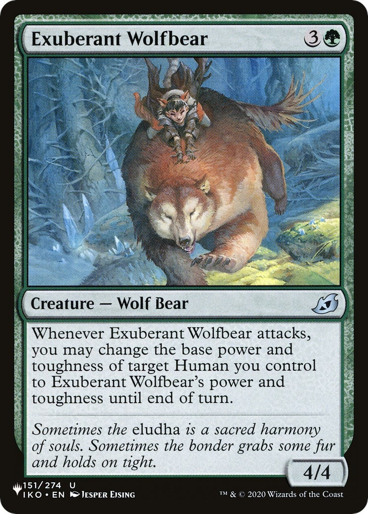 Image for Exuberant Wolfbear (151/274) [The List Reprints] - Magic: The Gathering