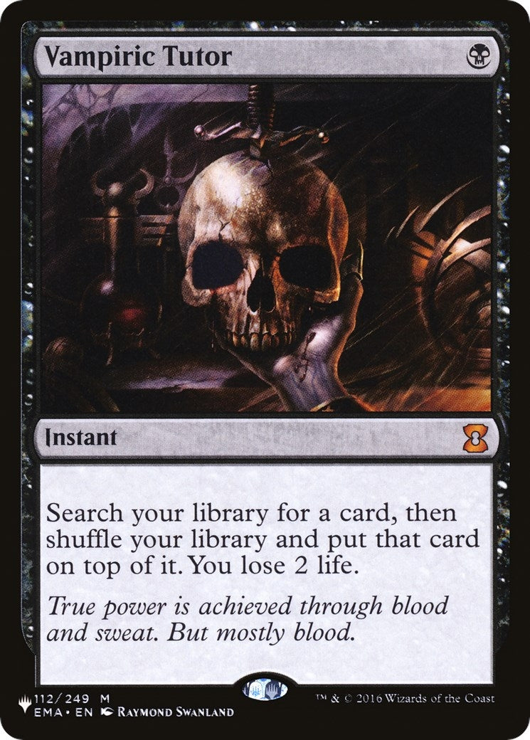Image for Vampiric Tutor (112/249) [The List Reprints] - Magic: The Gathering