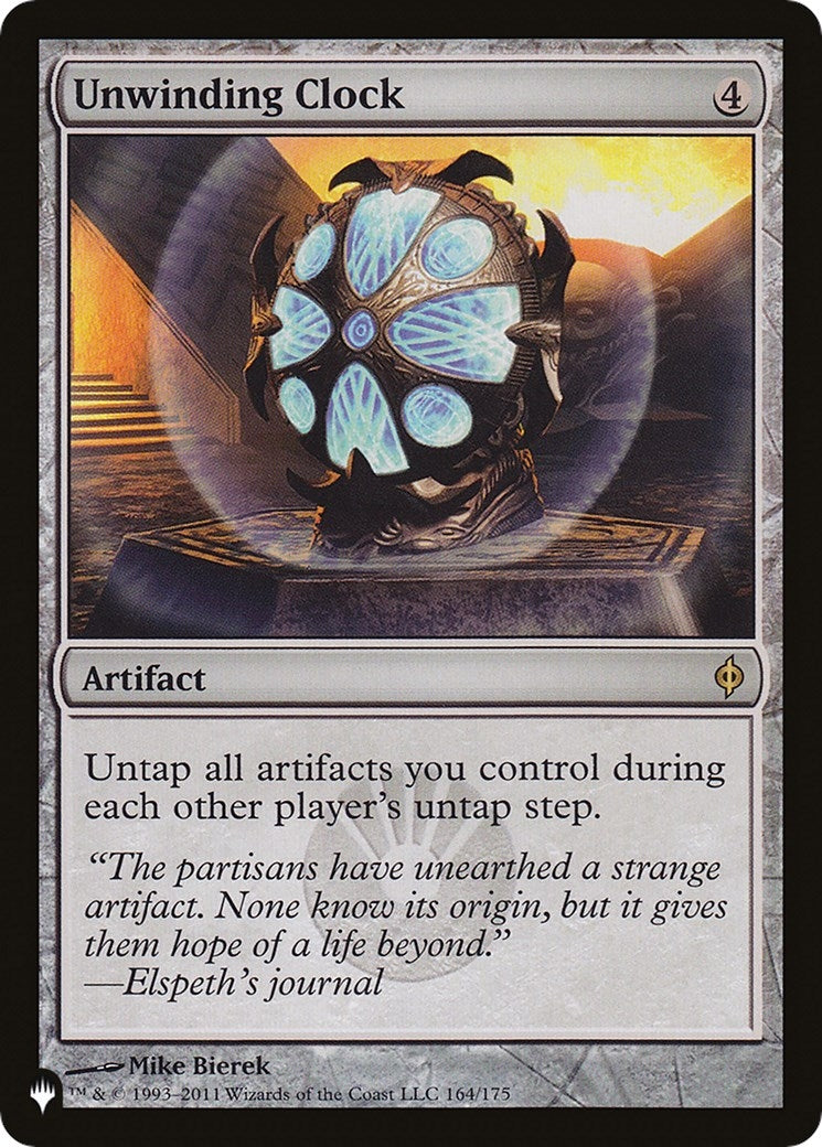 Image for Unwinding Clock (164/175) [The List Reprints] - Magic: The Gathering
