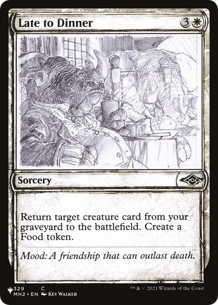 Image for Late to Dinner (Showcase) (329/303) [The List Reprints] - Magic: The Gathering
