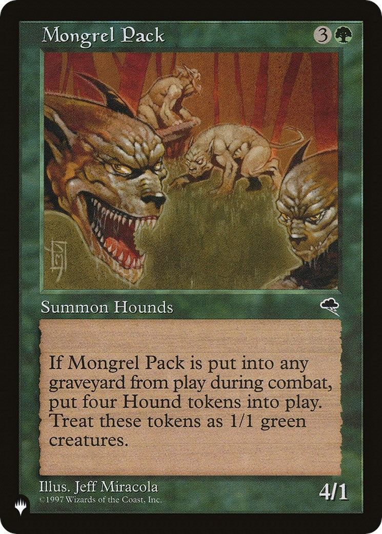 Image for Mongrel Pack [The List Reprints] - Magic: The Gathering