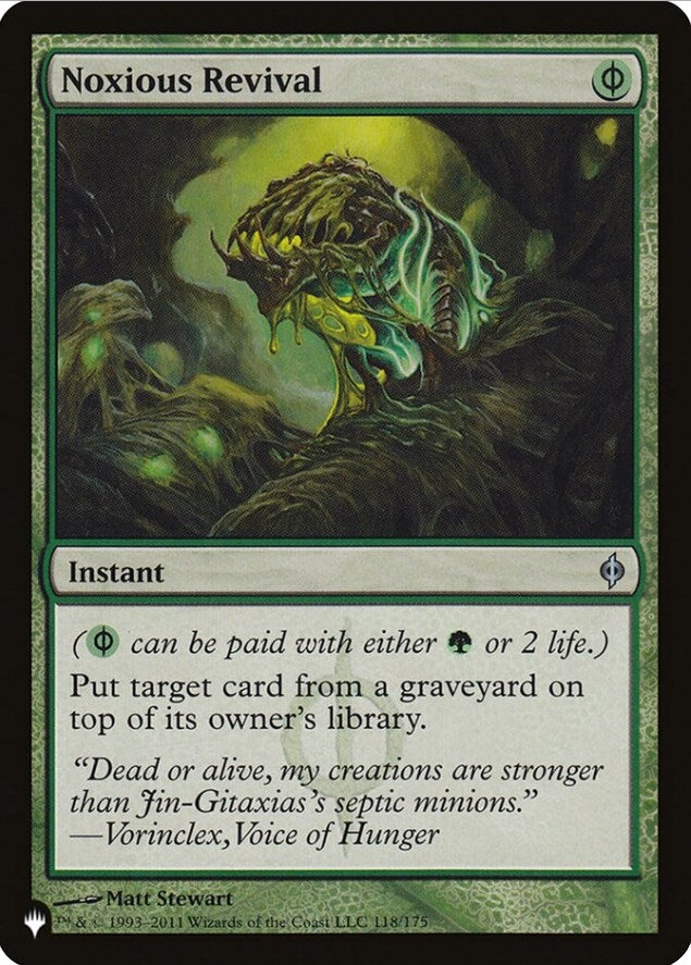Image for Noxious Revival (118/175) [The List Reprints] - Magic: The Gathering