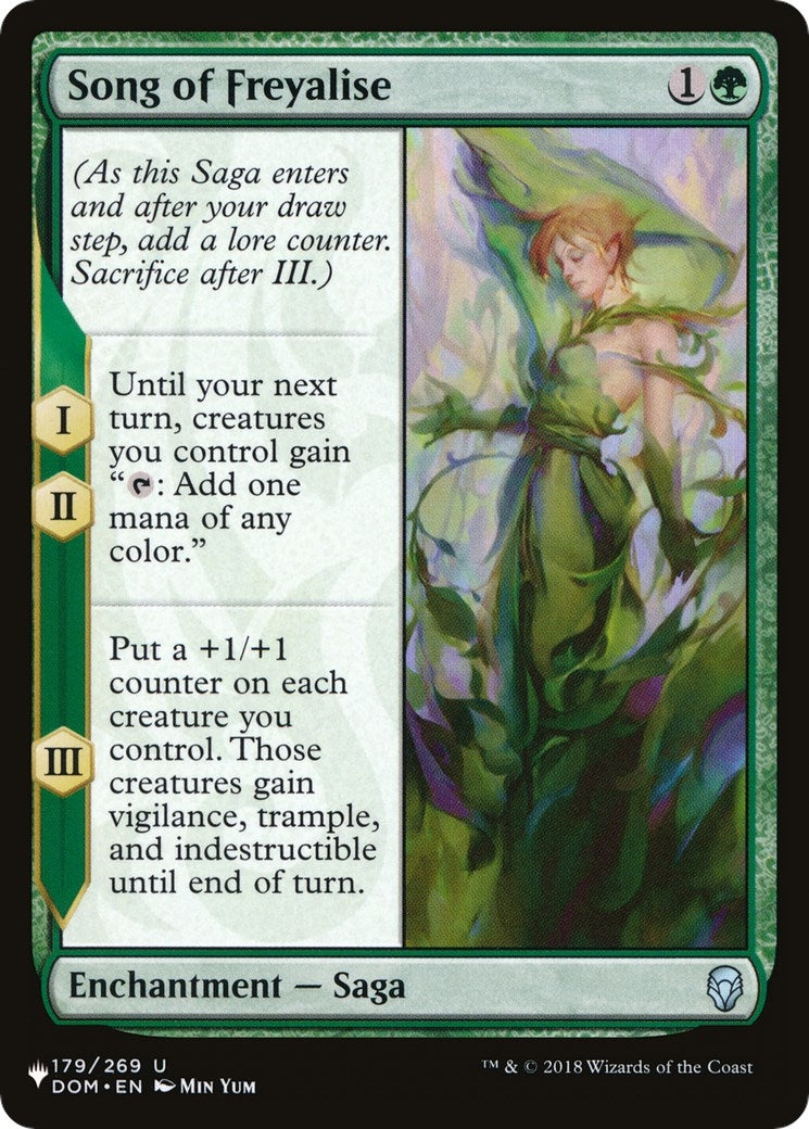 Image for Song of Freyalise (179/269) [The List Reprints] - Magic: The Gathering